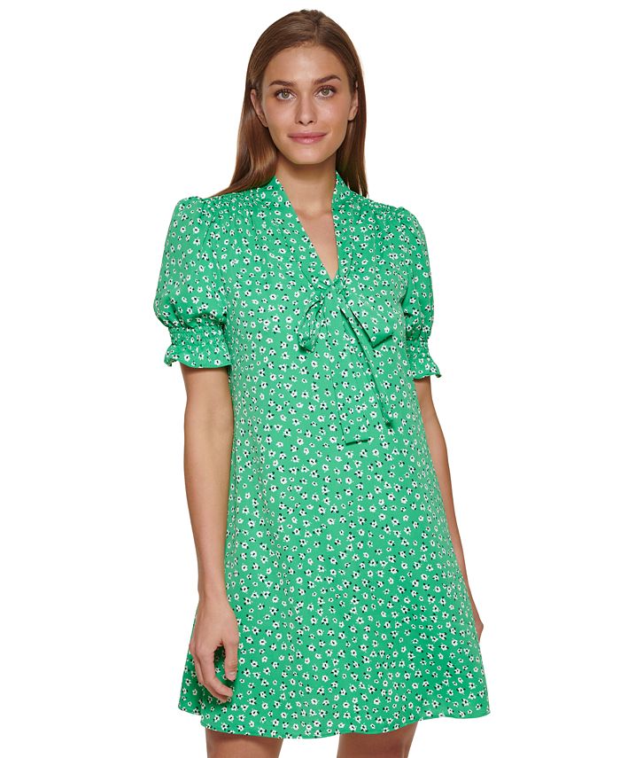 DKNY Women's Tie Neck Swing Dress Macy's