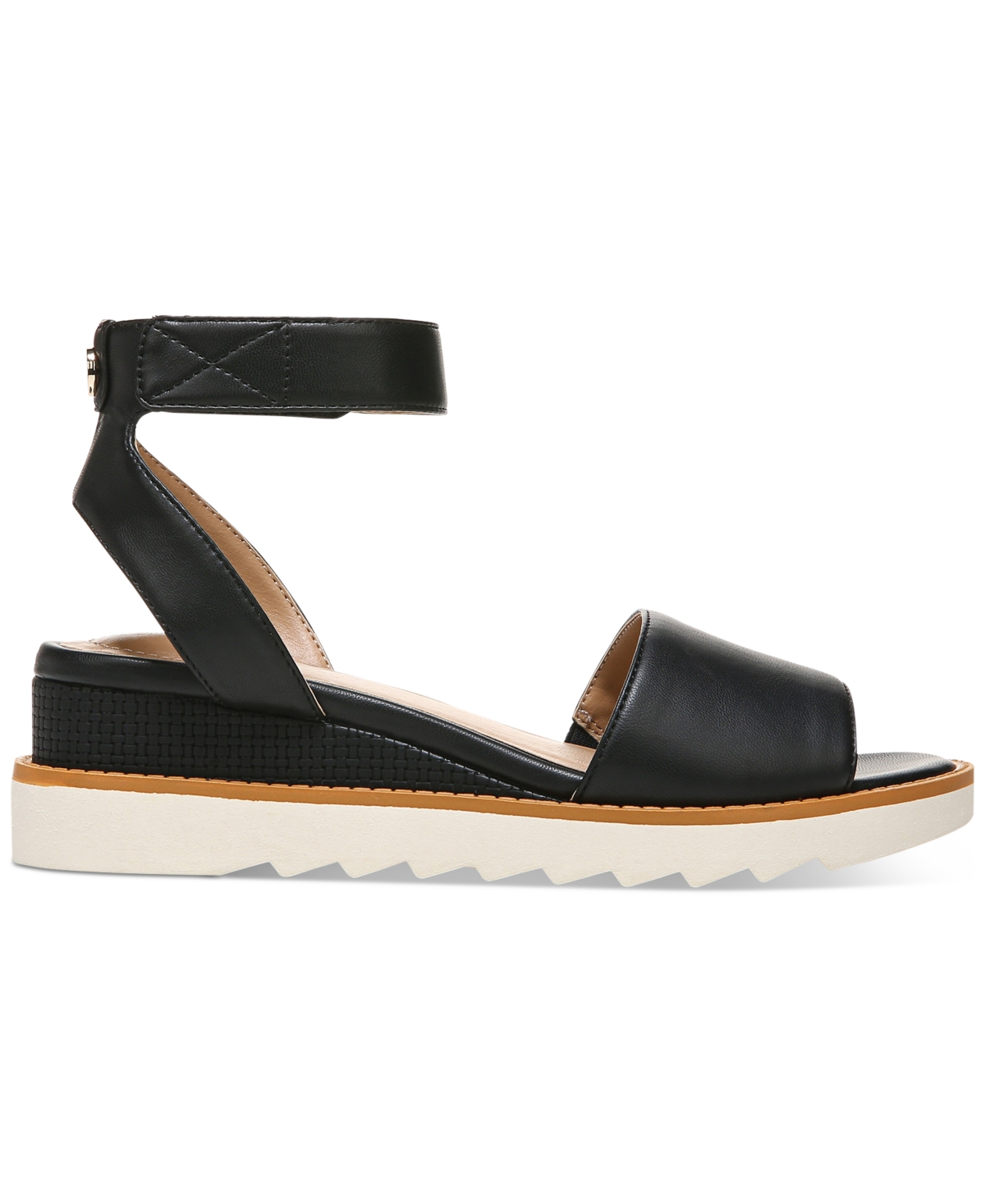 Giani Bernini Constancia Ankle-strap Wedge Sandals, Created For Macy's In Black