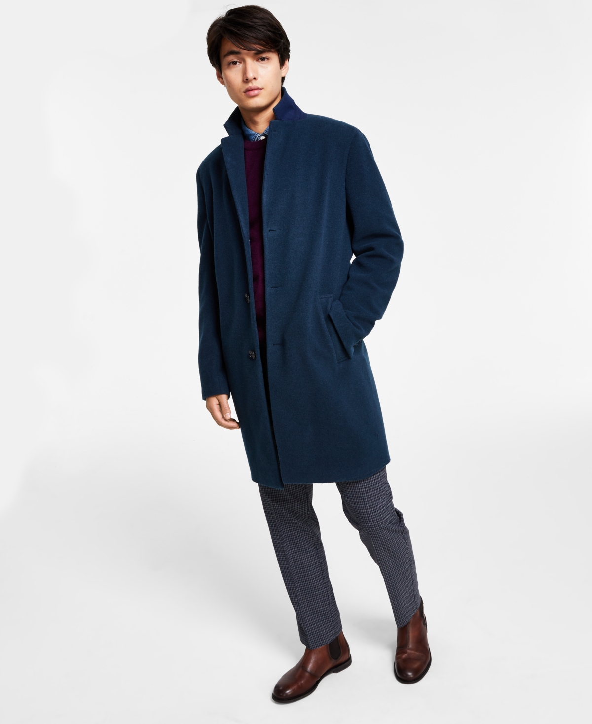 Tommy hilfiger boiled wool coat cheap