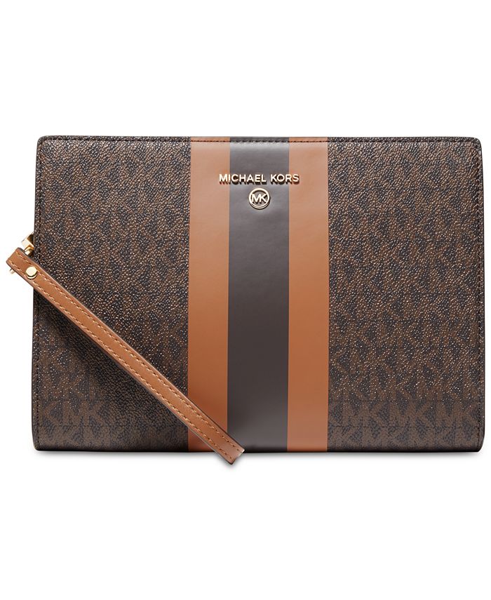 Michael Kors Signature Top Zip Travel Wristlet Pouch & Reviews - Handbags &  Accessories - Macy's