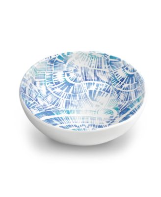 Melamine Coastal Scallops Bowls, Set of 6
