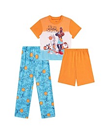 Little Boys Space Jam Pajama Set, Pack of 3