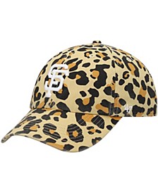 Women's '47 San Francisco Giants Tan Bagheera Cheetah Clean Up Adjustable Hat