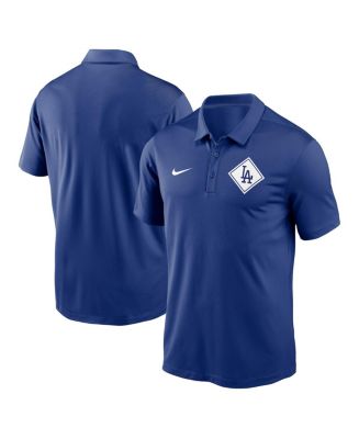 Nike Men's Los Angeles Dodgers Blue Logo Franchise Polo T-Shirt