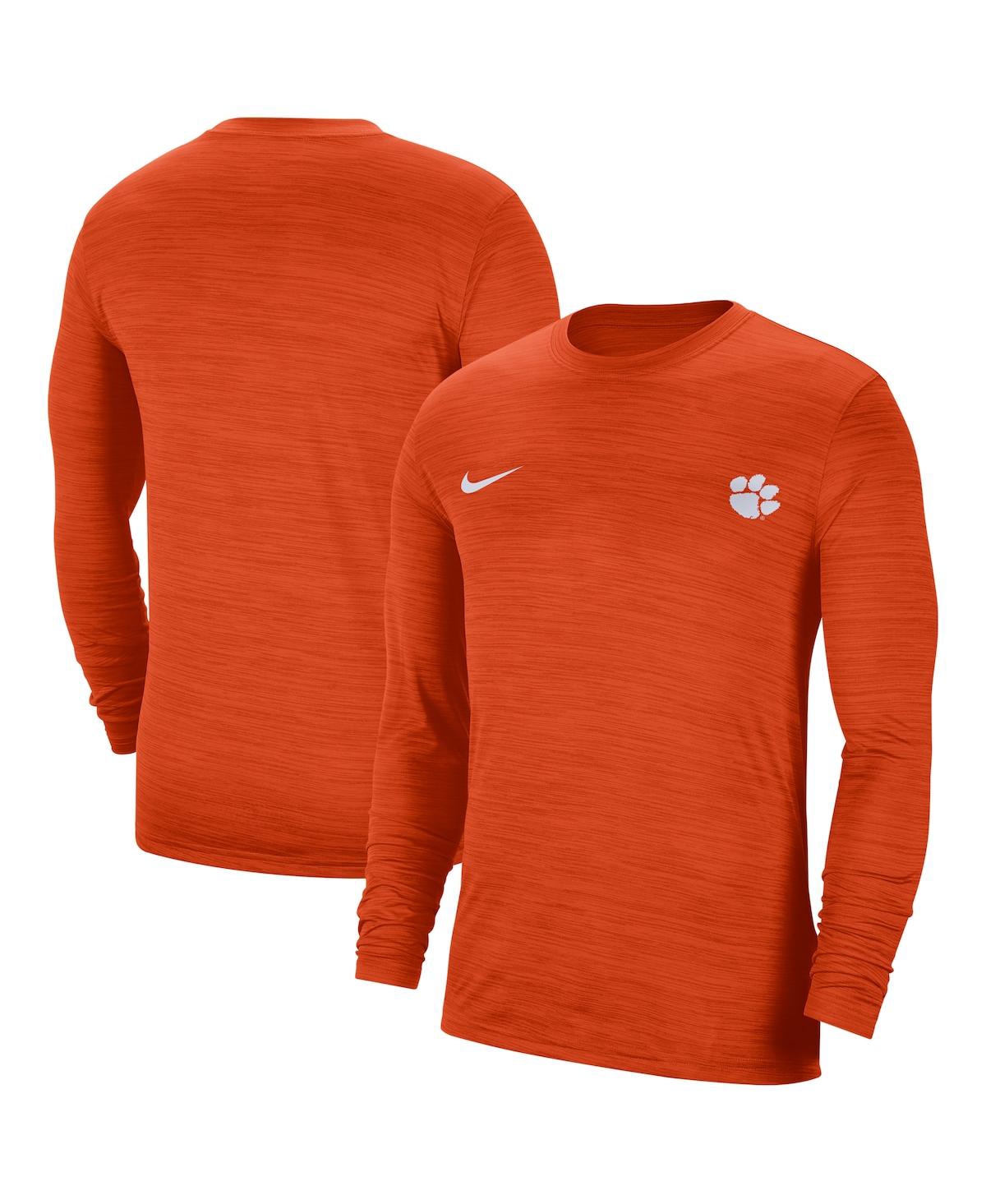 Men's Nike Orange Clemson Tigers Velocity Legend Performance Long Sleeve T-shirt