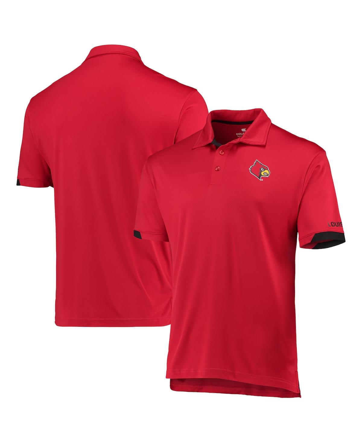 Colosseum Men's  Red Louisville Cardinals Santry Polo Shirt