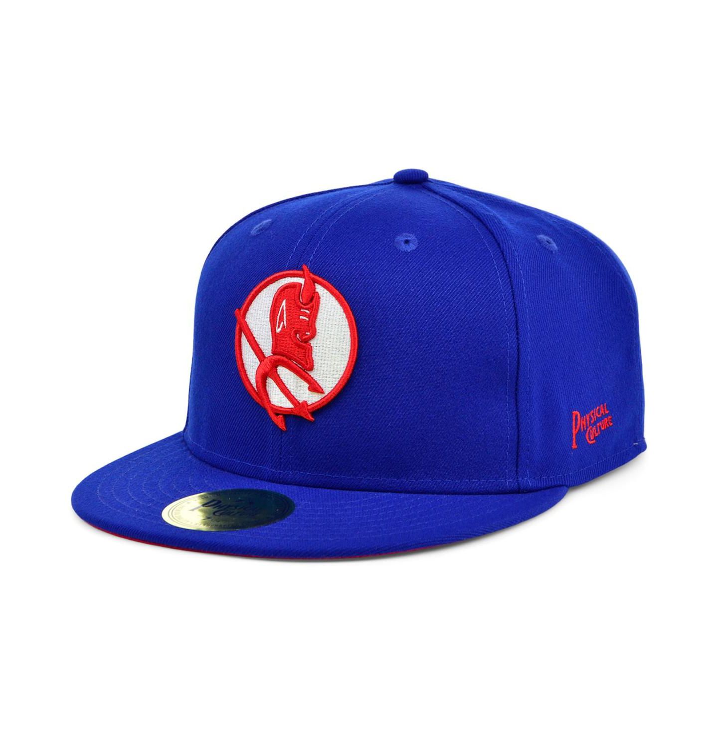 Мужская кепка Physical Culture Royal Los Angeles Red Devils Black Fives Fitted Hat — фото 1