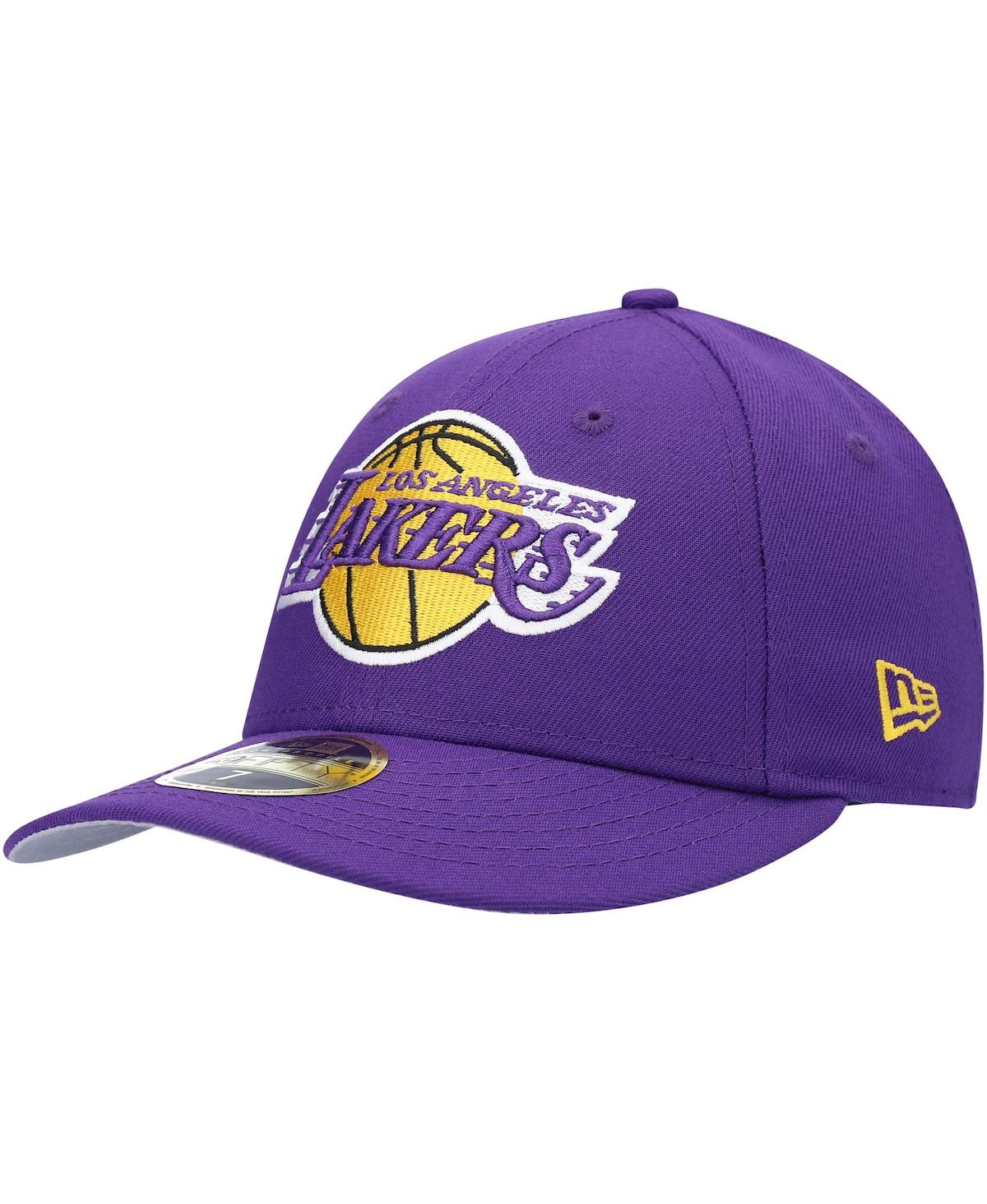 Men's New Era Purple Los Angeles Lakers Team Low Profile 59Fifty Fitted Hat - Purple