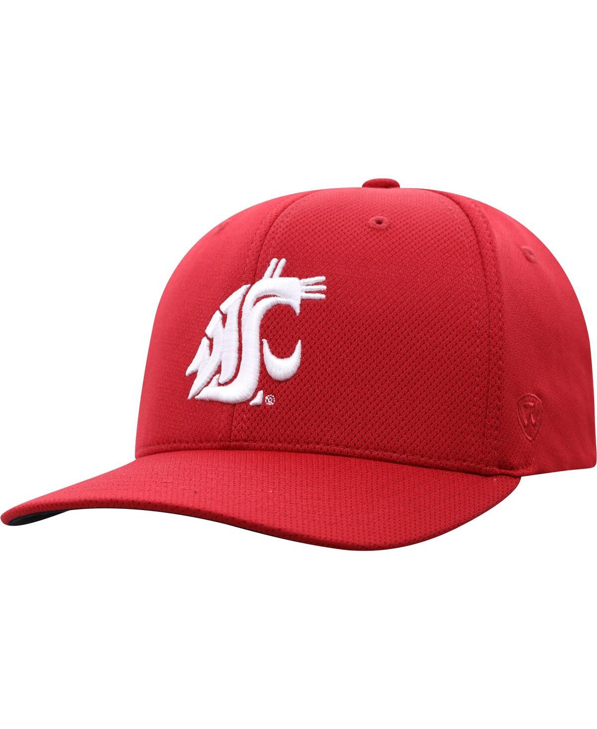 Top Of The World Crimson Washington State Cougars Reflex Logo Flex Hat In Crimson