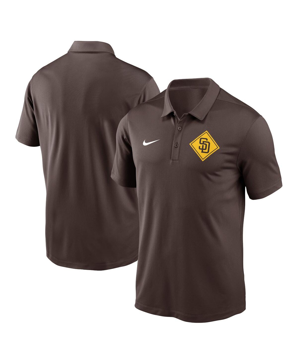 Shop Nike Men's  Brown San Diego Padres Diamond Icon Franchise Performance Polo Shirt