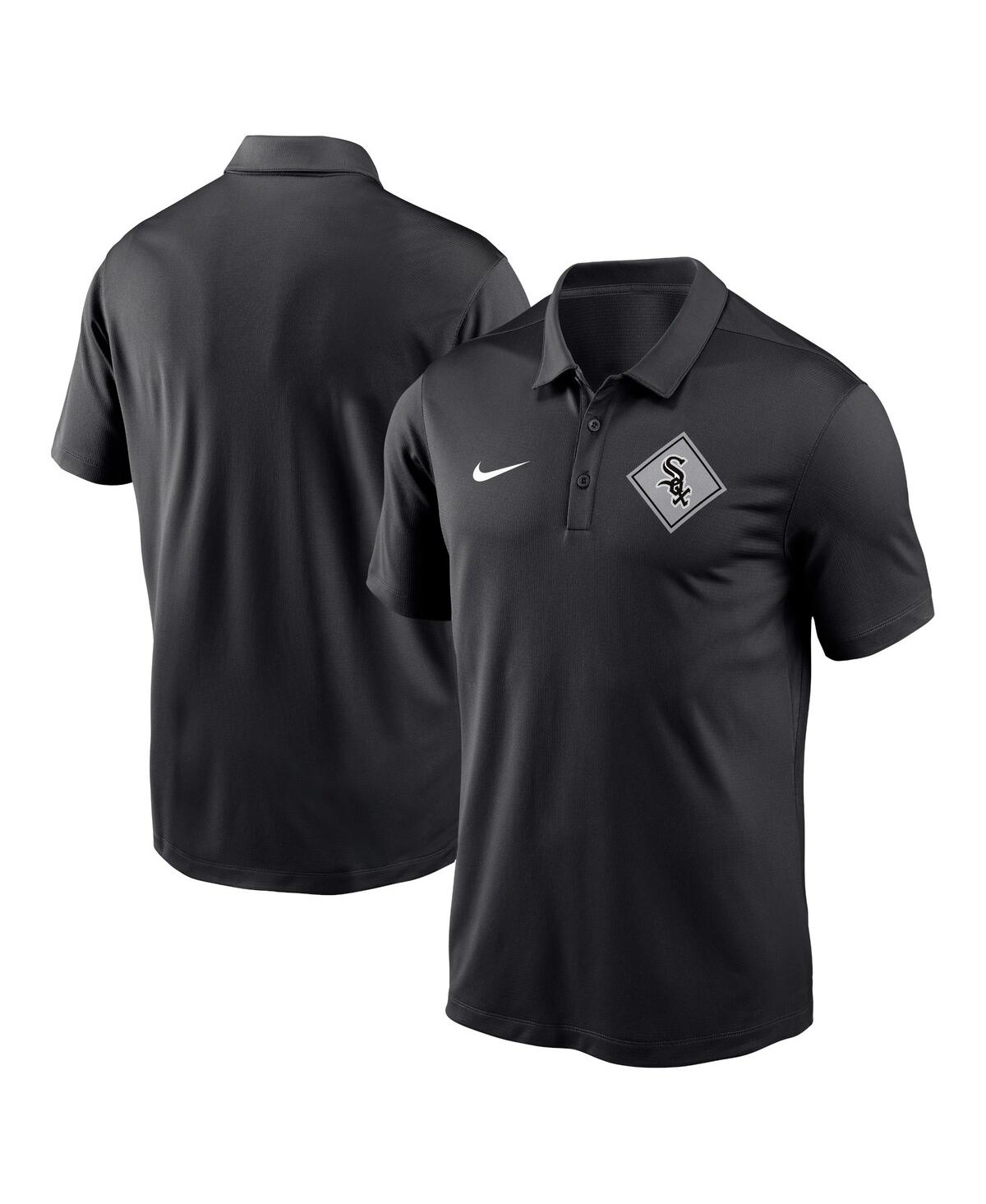Shop Nike Men's  Black Chicago White Sox Diamond Icon Franchise Performance Polo Shirt