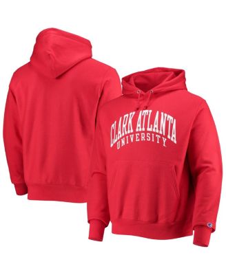 Men's Red Clark Atlanta University Panthers Tall Arch Pullover Hoodie