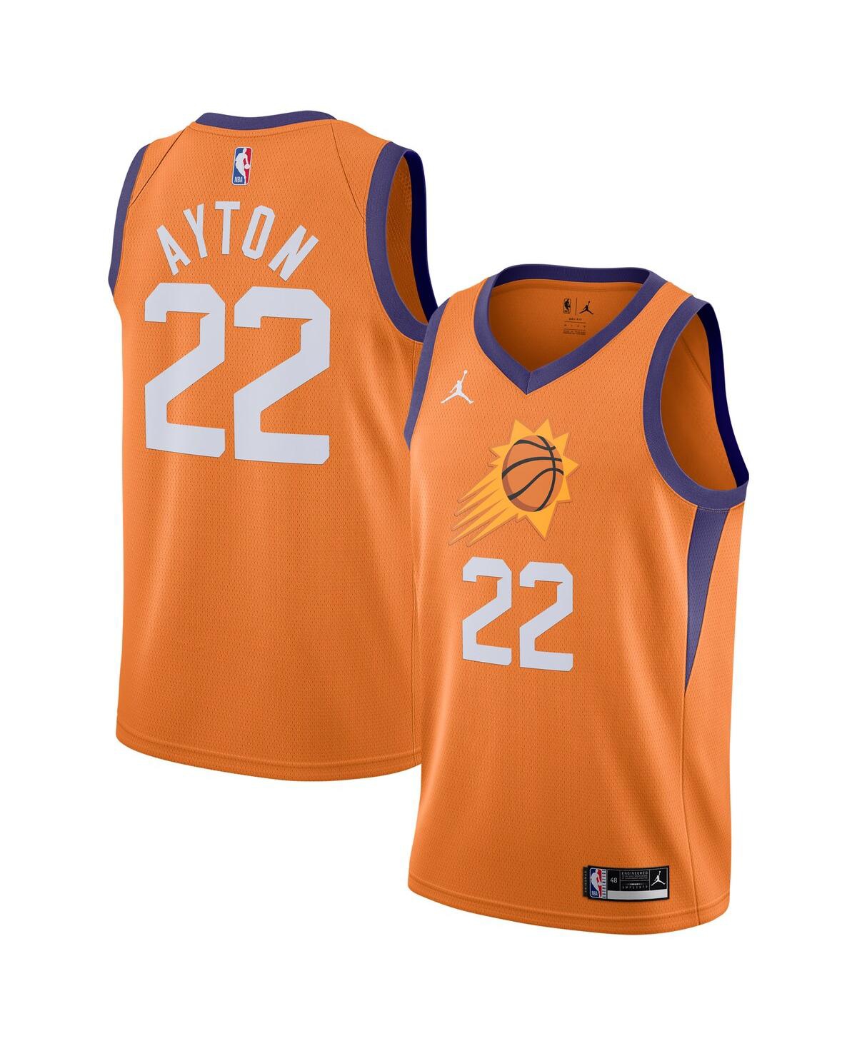 Men's Jordan Deandre AytonPhoenix Suns 2020/21 Swingman Jersey - Statement Edition - Orange