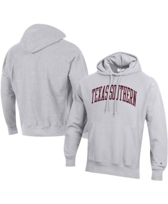Men's Gray Texas Southern Tigers Tall Arch Pullover Hoodie