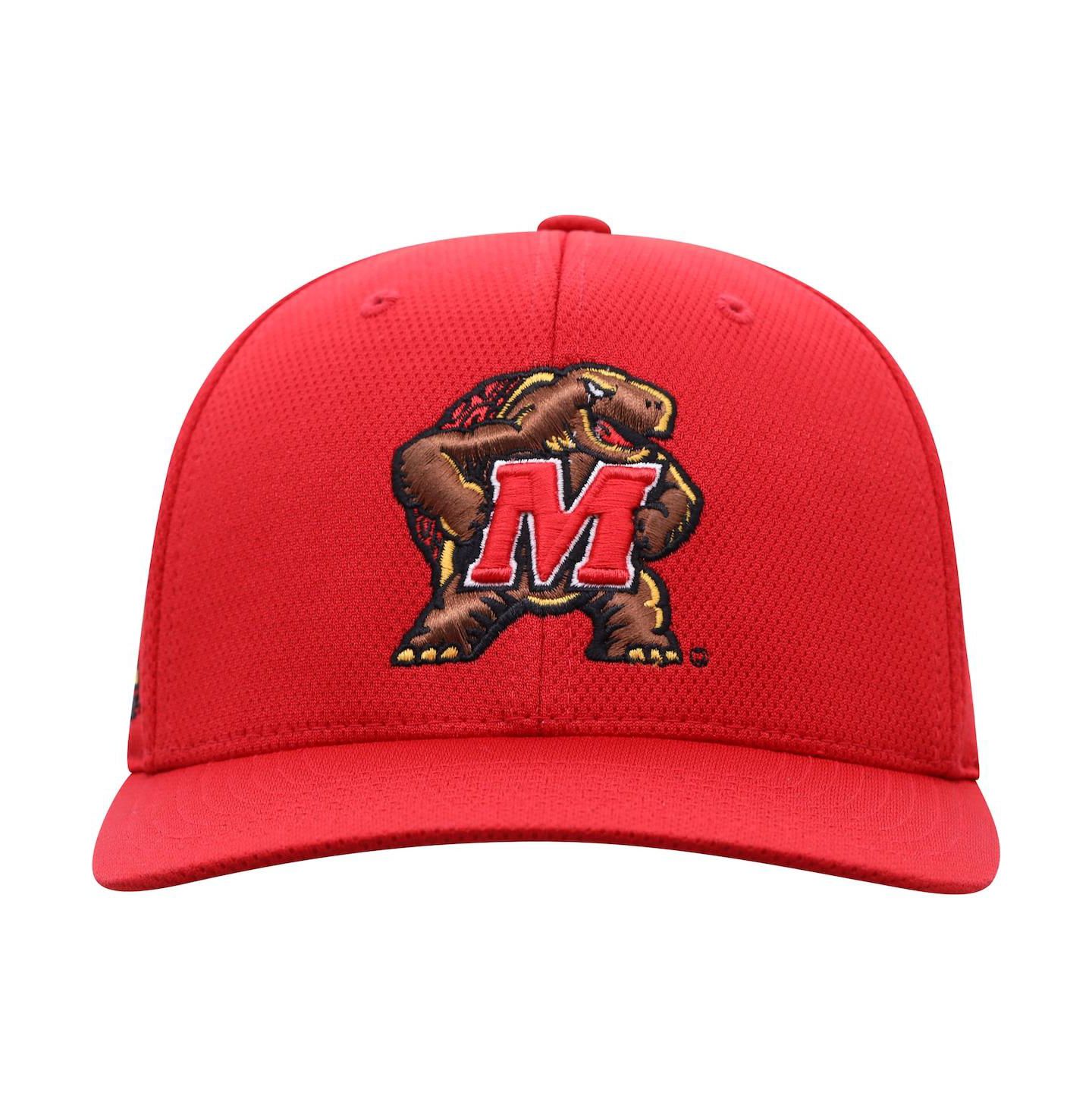 Мужская кепка Top of the World Red Maryland Terrapins Reflex Logo Flex Hat — фото 3