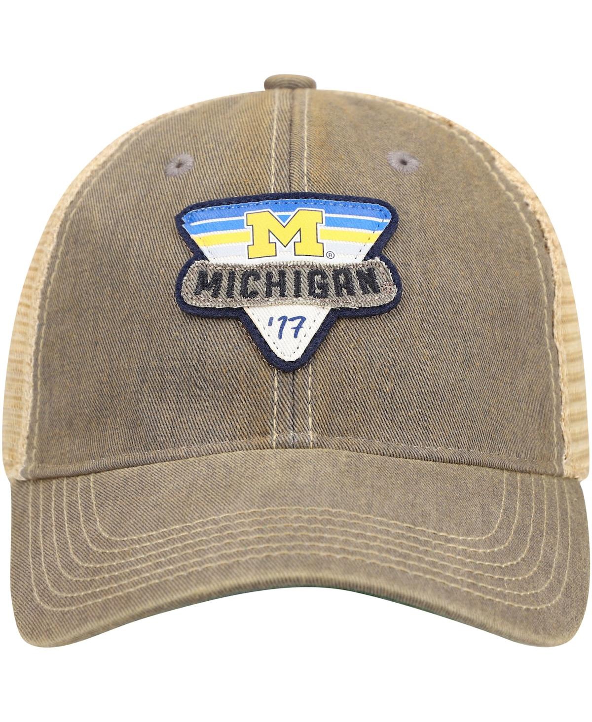Shop Legacy Athletic Men's Gray Michigan Wolverines Legacy Point Old Favorite Trucker Snapback Hat