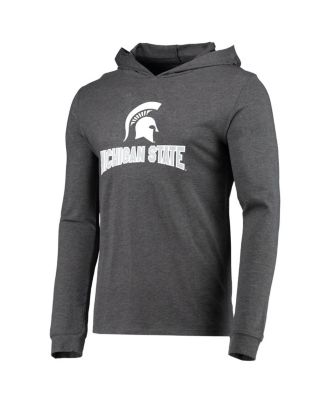 Men's Heathered Green, Heathered Charcoal Michigan State Spartans Meter Long Sleeve Hoodie T-shirt and Jogger Pants Set