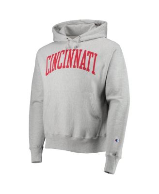 Men's Heathered Gray Cincinnati Bearcats Cincy Arch Pullover Hoodie