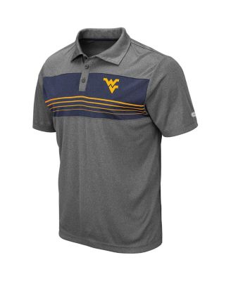 Men's Heathered Charcoal West Virginia Mountaineers Smithers Polo Shirt