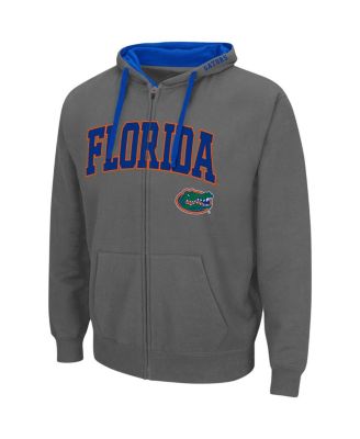 Men's Charcoal Florida Gators Big and Tall Full-Zip Hoodie