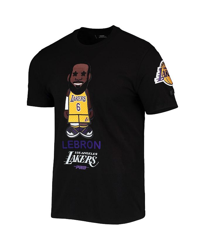 Pro Standard Men's LeBron James Black Los Angeles Lakers Caricature T ...