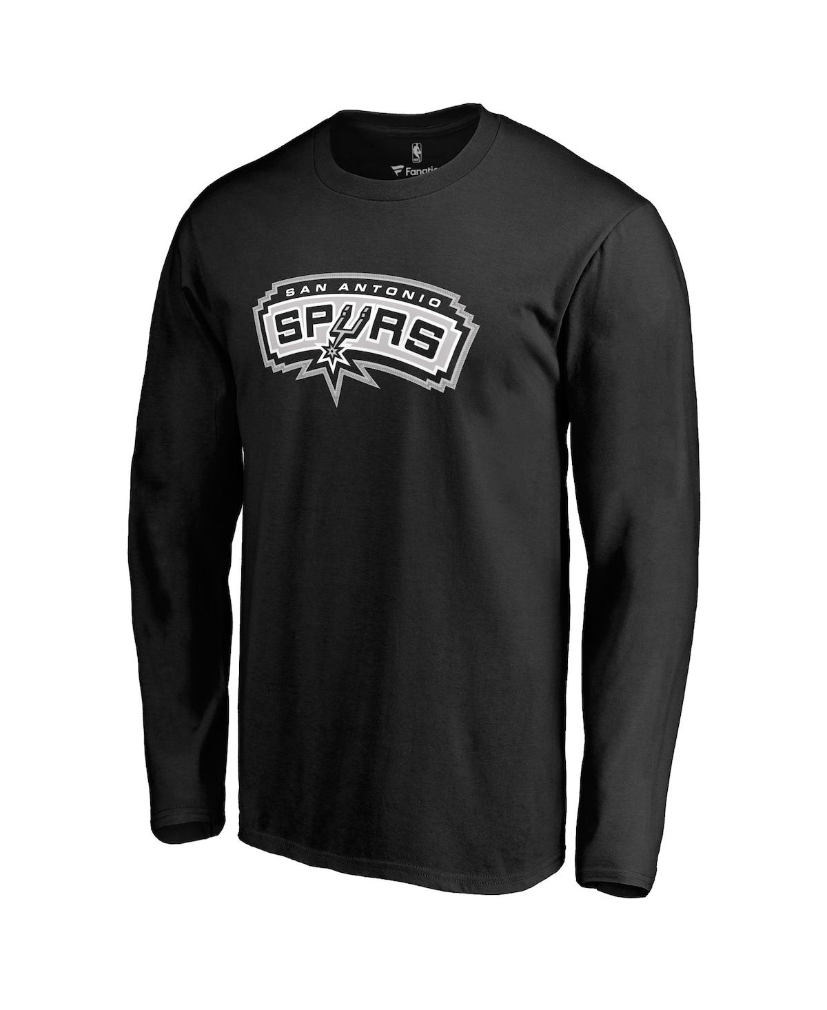 Men's Fanatics LaMarcus AldridgeSan Antonio Spurs Backer Name and Number Long Sleeve T-shirt - Black