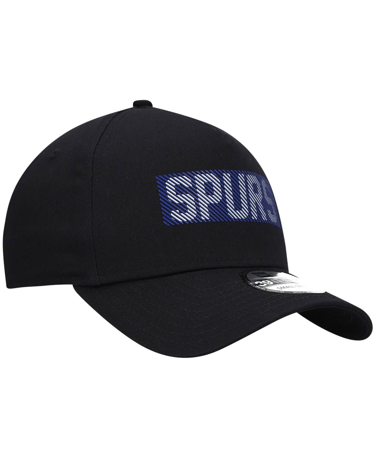 Men's New EraTottenham Hotspur Hd Logo A-Frame 39Thirty Flex Hat - Black