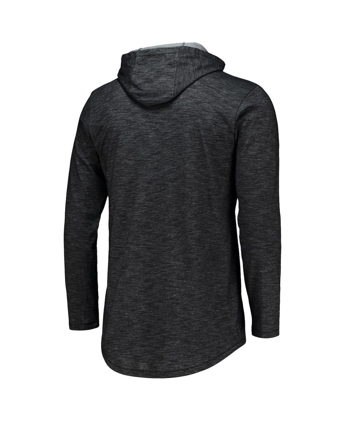Men's NikeAlabama Crimson Tide Slub Space-Dye Performance Long Sleeve Hoodie T-shirt - Black