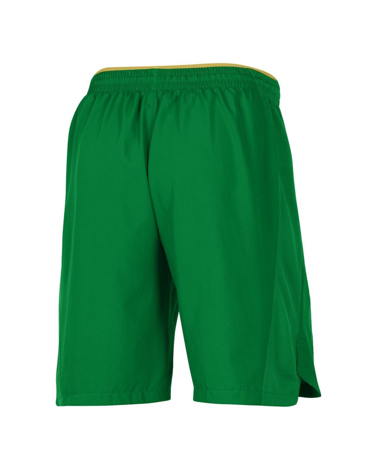 Shop Under Armour Men's  Green Notre Dame Fighting Irish 2021 Sideline Woven Shorts