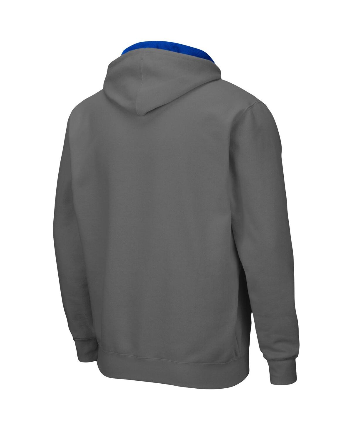 Colosseum Men's  Charcoal Florida Gators Big And Tall Full-zip Hoodie In Charcoal