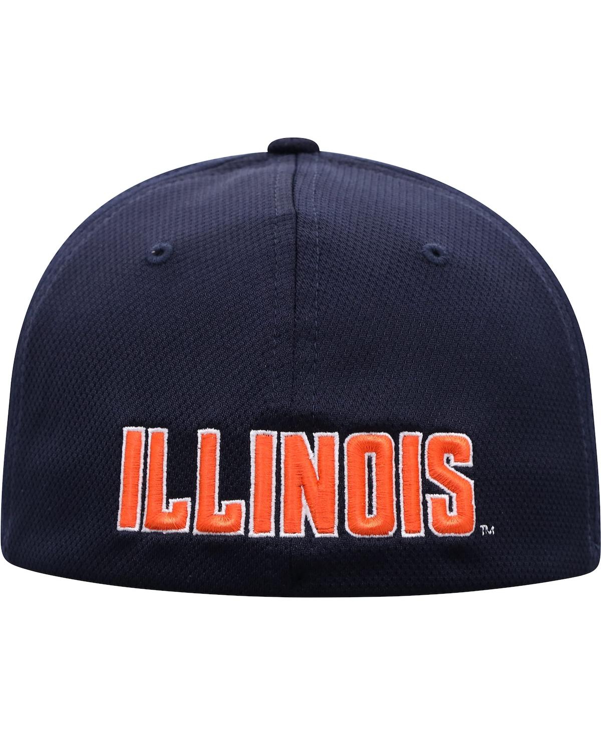 Top Of The World Navy Illinois Fighting Illini Deluxe Flex Hat In Navy