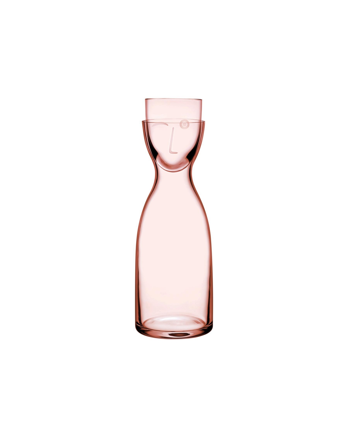 Shop Nude Glass Tall Dusty Rose Mr. And Mrs. Night Set