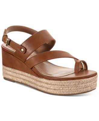 macys brown wedges