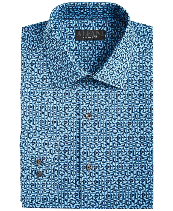 Alfani Men's Regular Fit Traveler Stretch Dress Shirt, Created for Macy