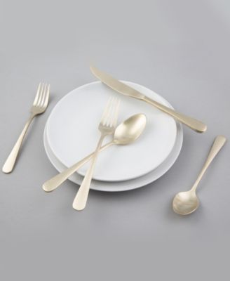 Keene Hammered Satin 20-Piece Flatware Set, Service for 4