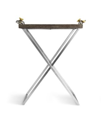 Butterfly Ginkgo Butler Tray Stand