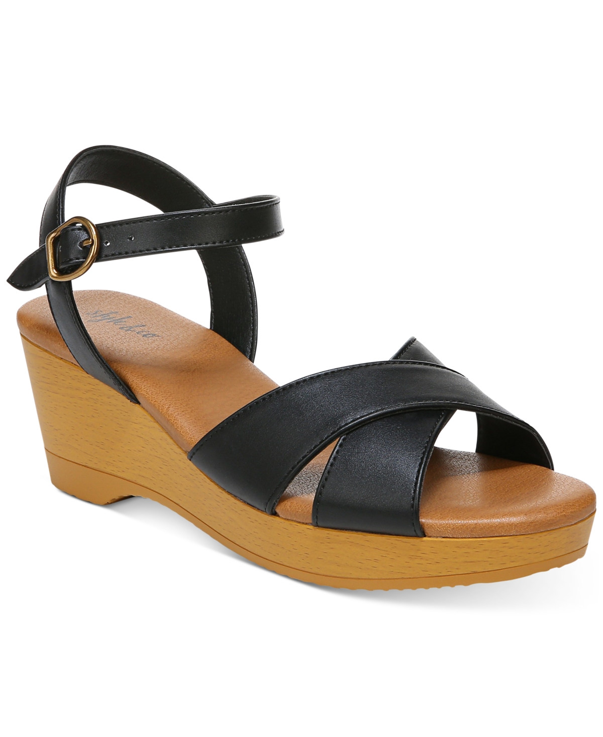Style & Co Chloee Wedge Sandals, Created For Macy's Women's Shoes In ...