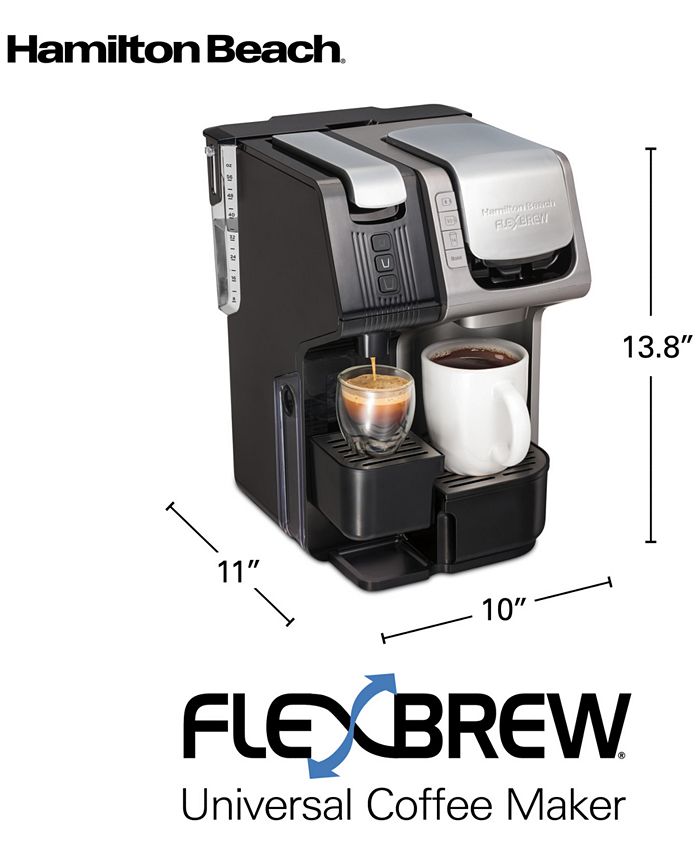Hamilton Beach FlexBrew Universal 3in1 SingleServe Coffee Maker Macy's