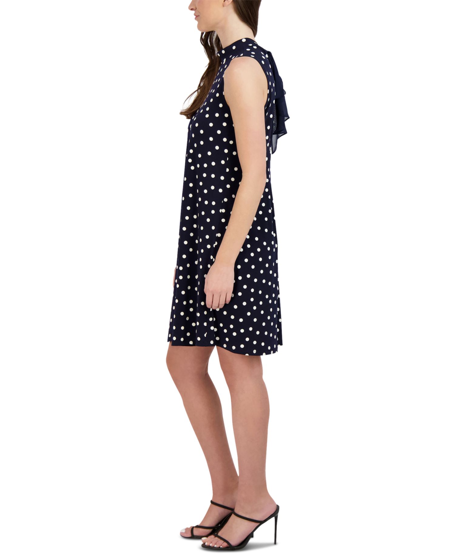 Petite Bow-Back Trapeze Dress