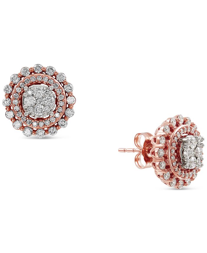 Macy's rose sales gold stud earrings
