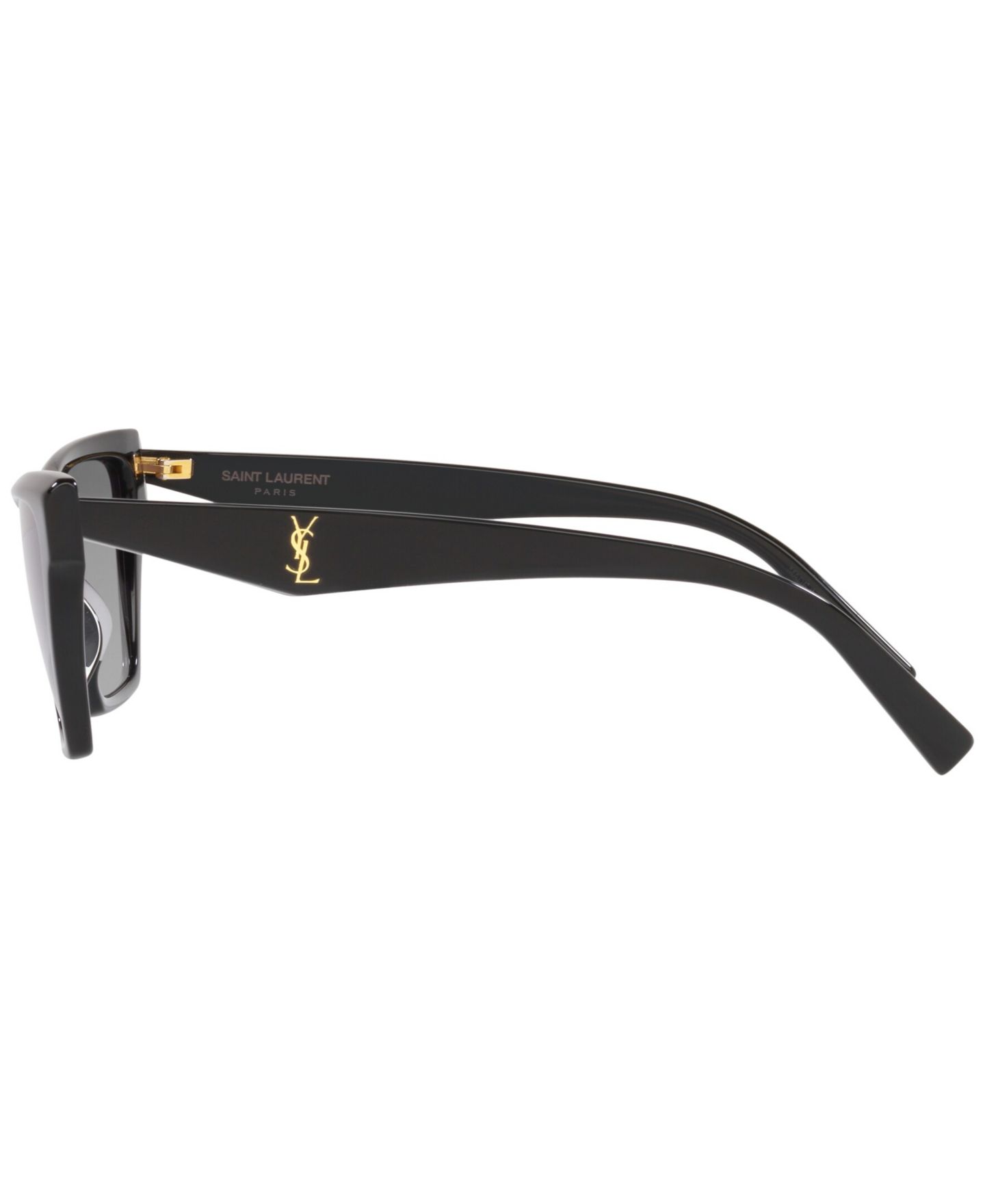 Женские солнцезащитные очки Saint Laurent Gradient Sunglasses, SL M103, цвет: Чёрный — фото 3
