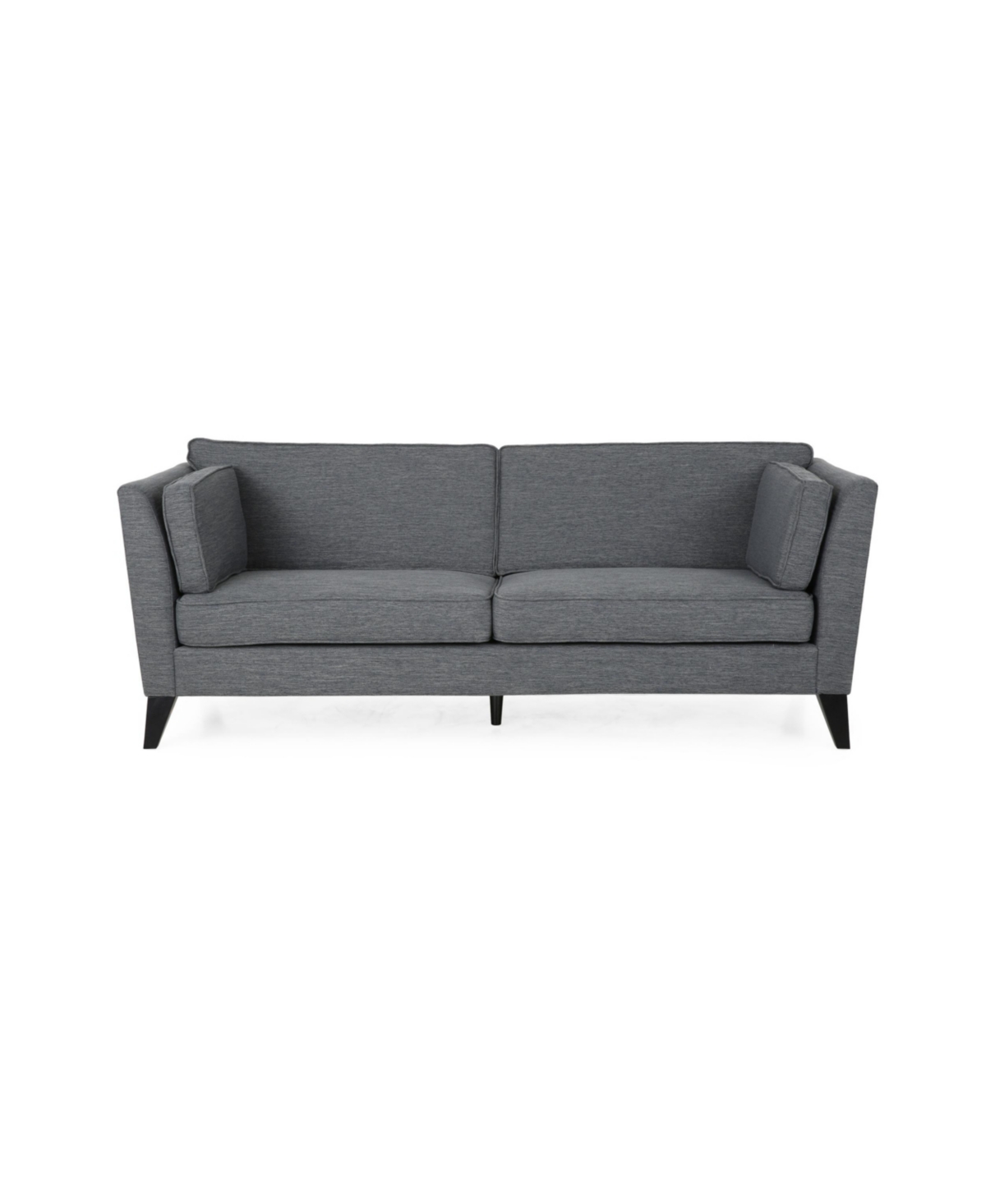 Noble House Bryford Contemporary 3 Seater Sofa In Charcoal