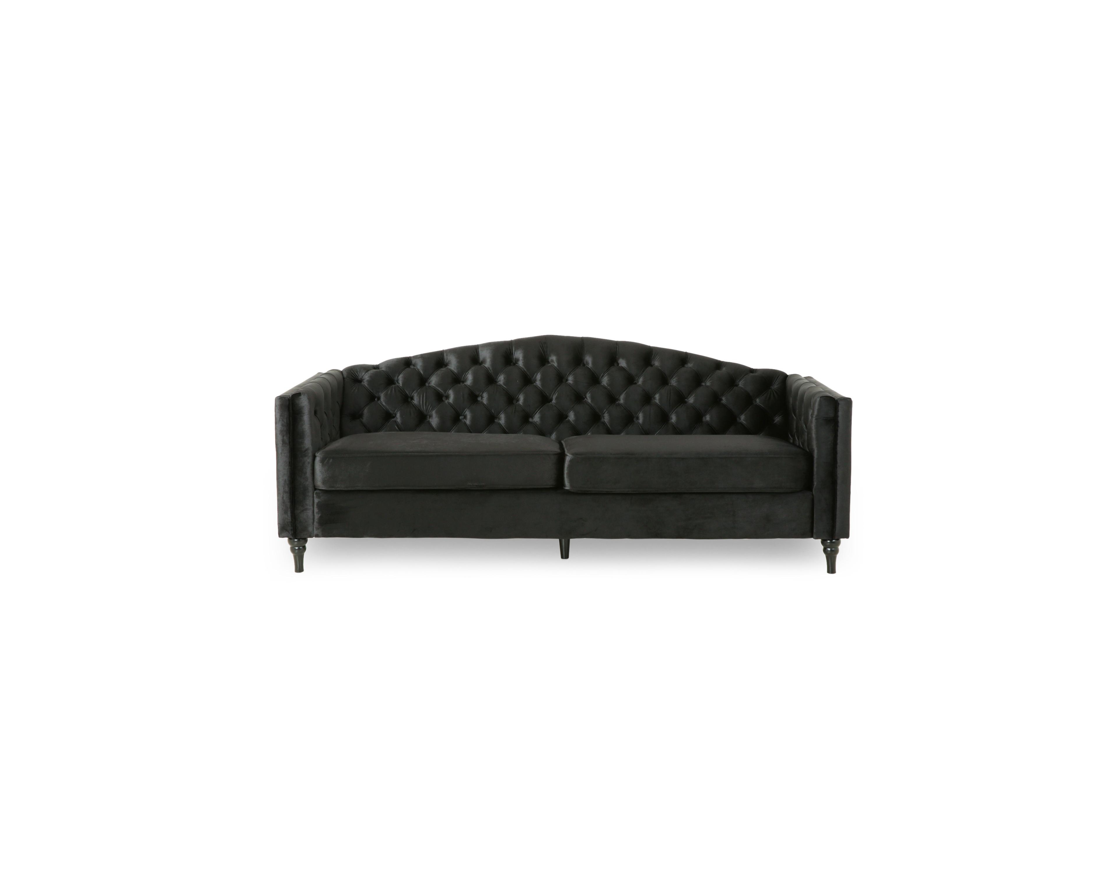 Antoine Traditional Button Tufted 3 Seater Sofa
