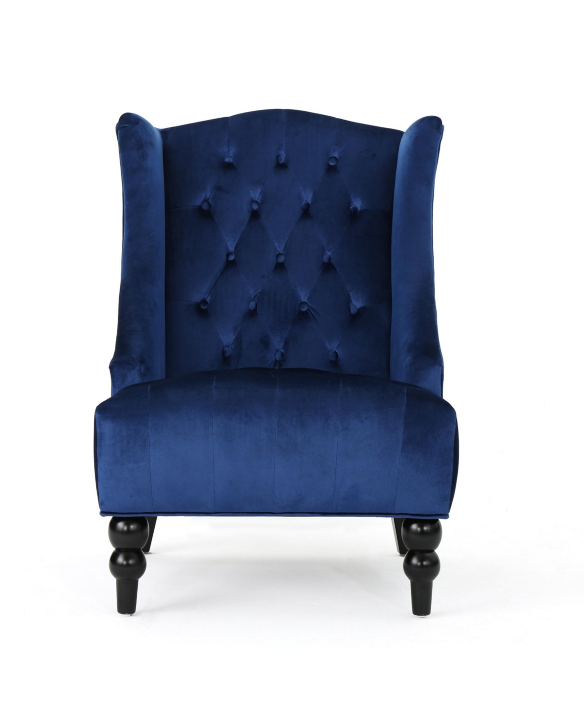 Noble House Toddman High-back Club Chair In Navy Blue