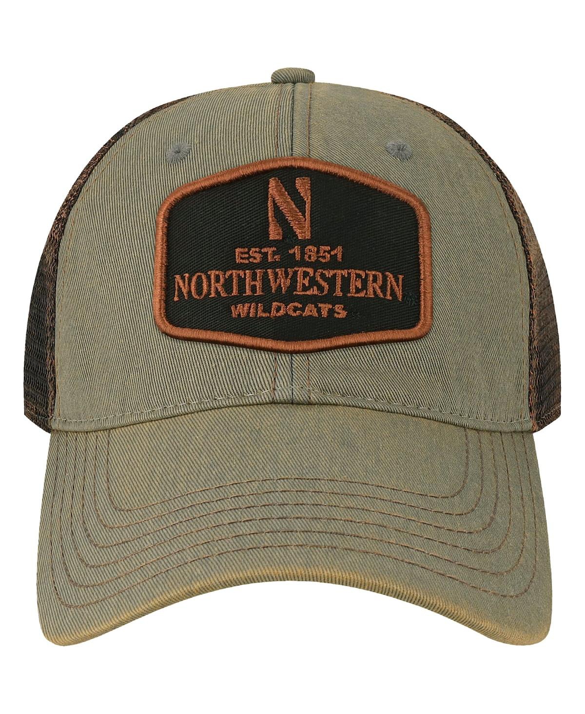 Shop Legacy Athletic Men's Gray Northwestern Wildcats Practice Old Favorite Trucker Snapback Hat