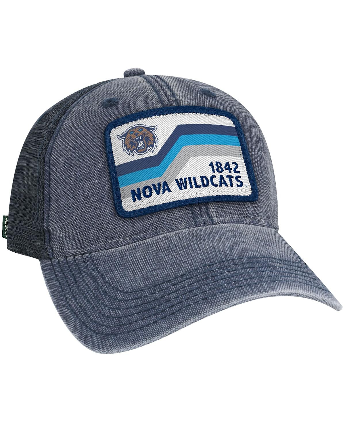 Shop Legacy Athletic Men's Navy Villanova Wildcats Sun And Bars Dashboard Trucker Snapback Hat