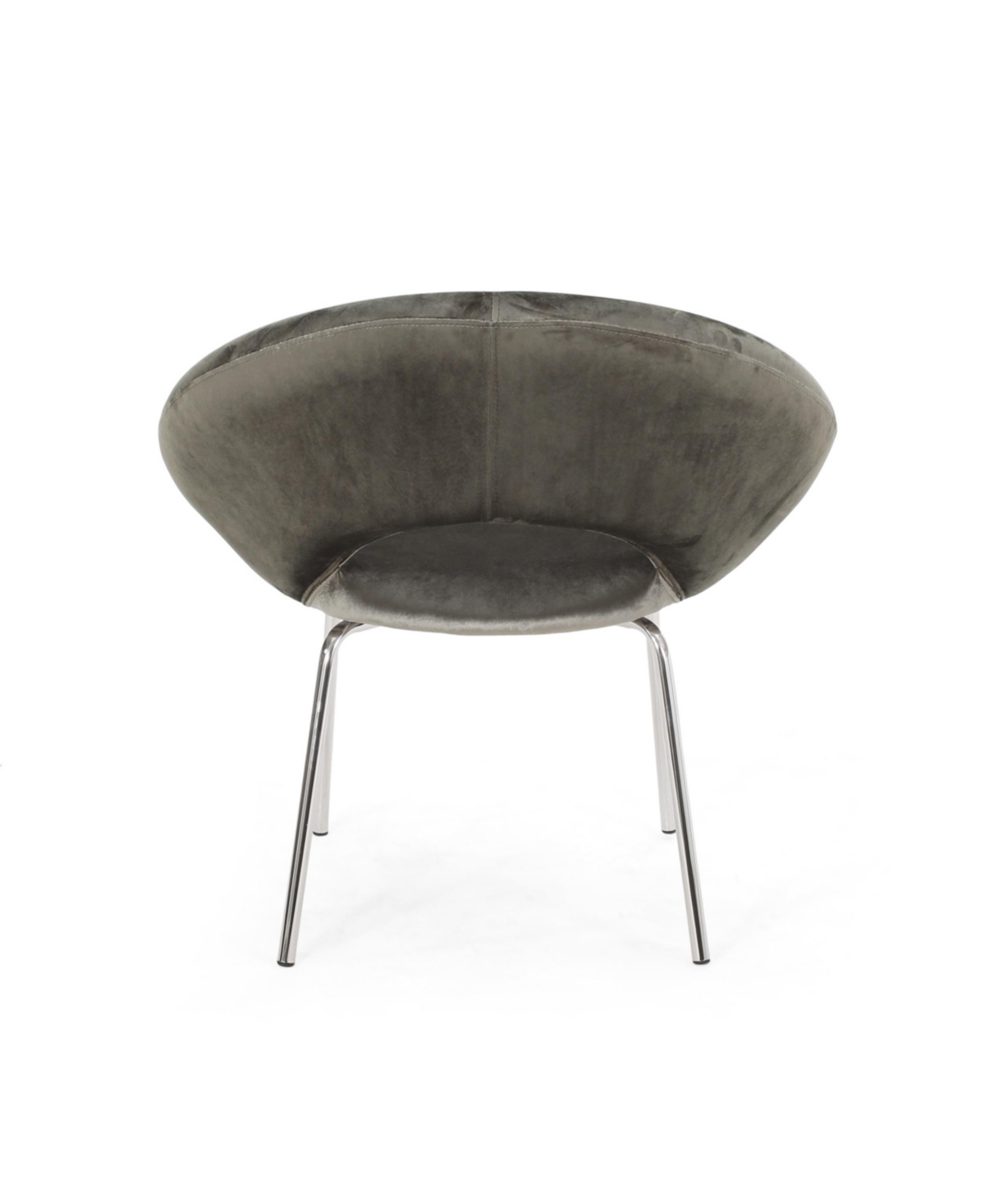 Noble House Paschall Modern Glam Velvet Accent Chairs Set, 2 Piece In Gray