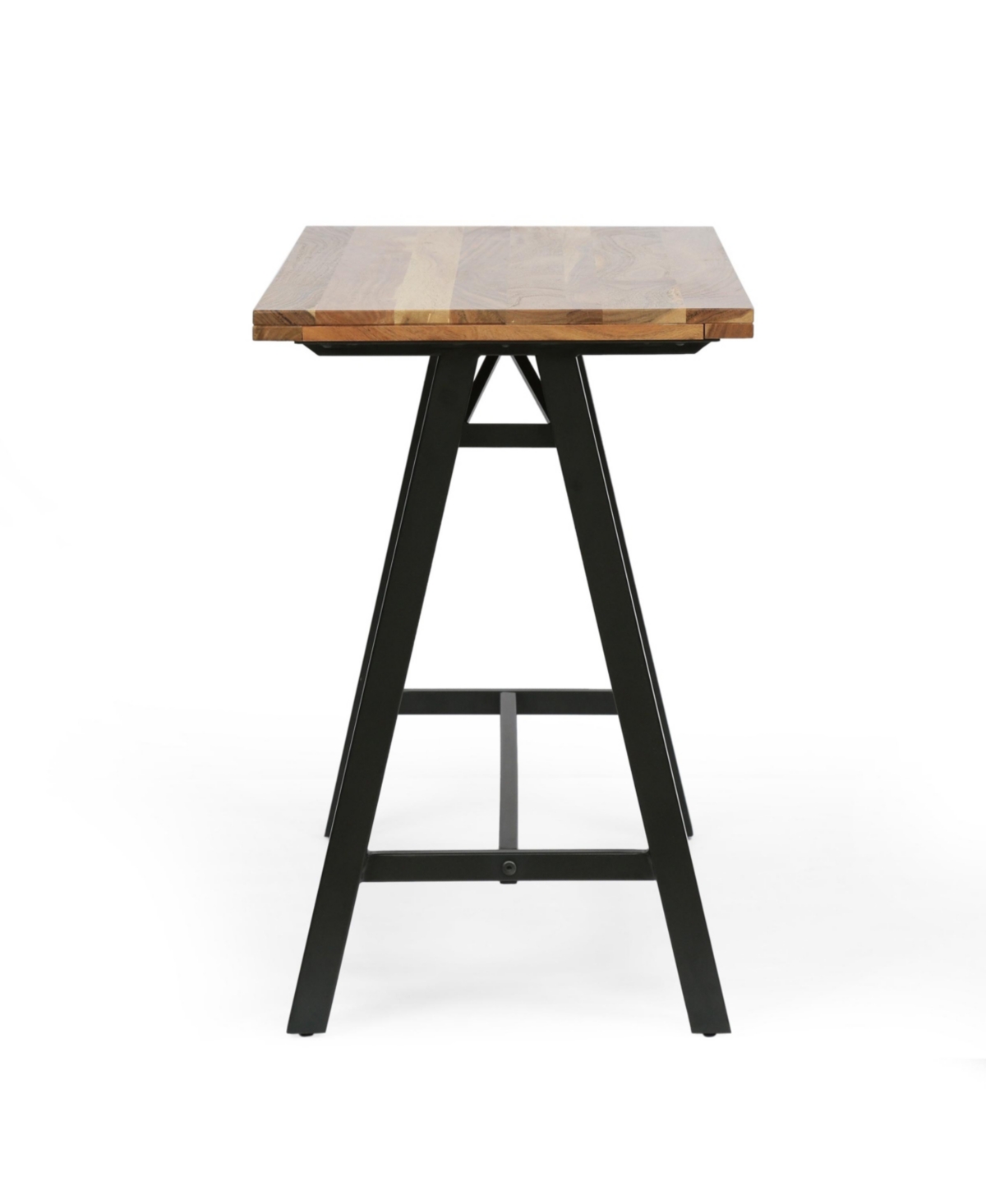 Noble House Shurley Modern Industrial Handcrafted Acacia Wood Desk In Natural