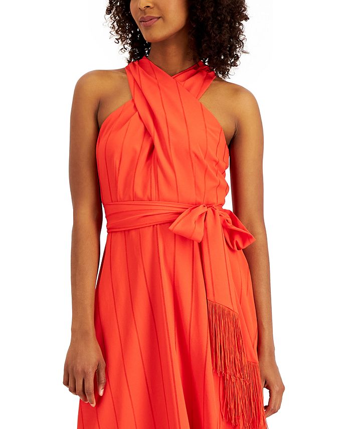 Tahari ASL Women's FringeTie Dress Macy's