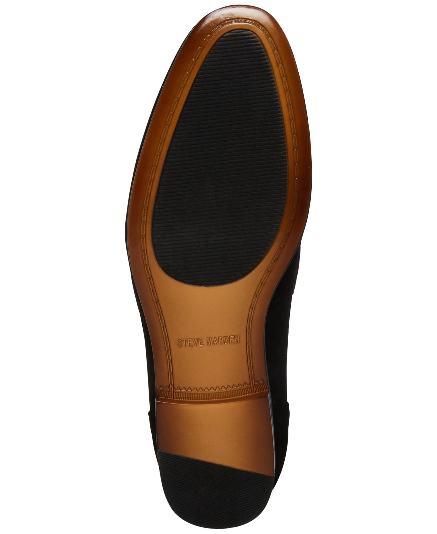 Мужские тапочки Steve Madden Morocco Velvet Smoking Slipper, цвет: Чёрный бархатный — фото 5